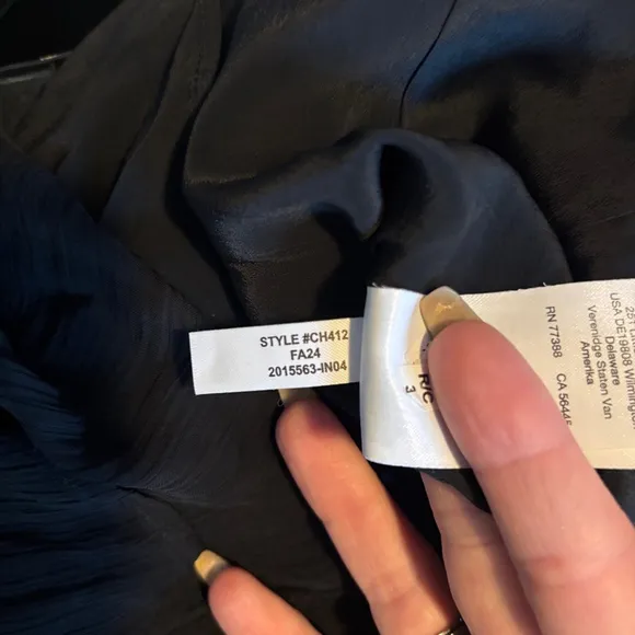 J.Crew Gwyneth Layered Slip Skirt in Crinkle Chiffon Black NWT XS