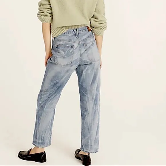 J.CREW Slouchy Boyfriend Jeans NWT Size 30 Rachelle Wash
