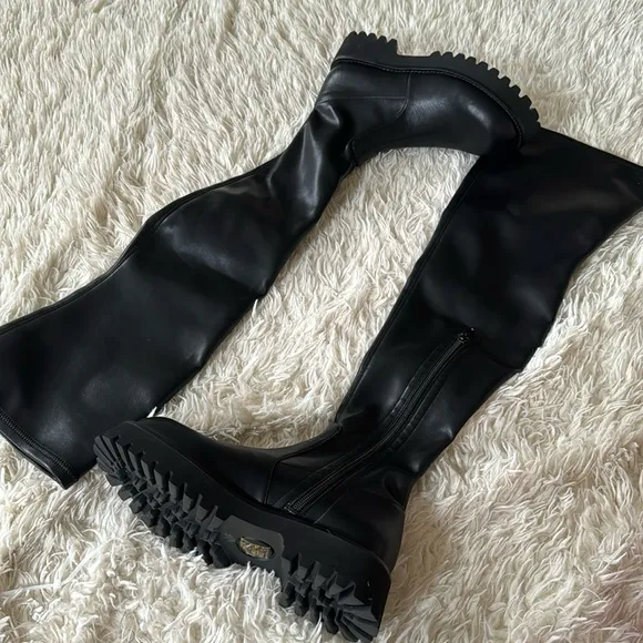 Jeffrey Campbell Break Thigh High Boots