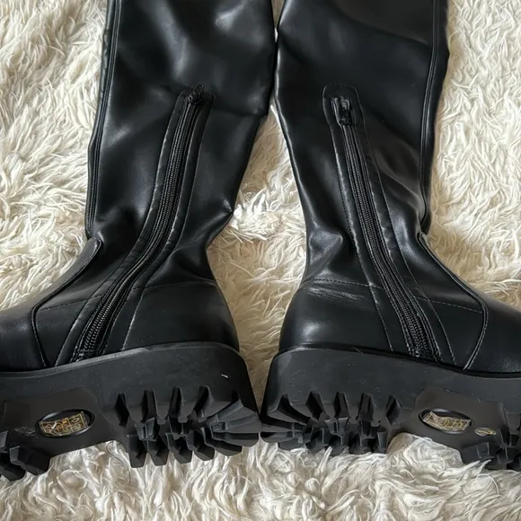 Jeffrey Campbell Break Thigh High Boots