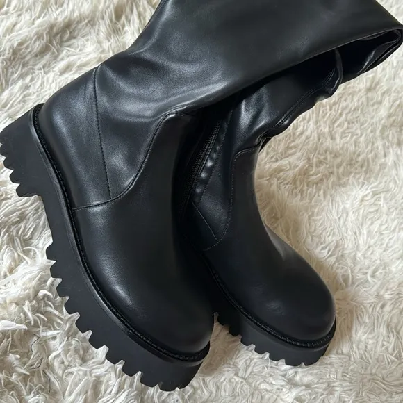 Jeffrey Campbell Break Thigh High Boots