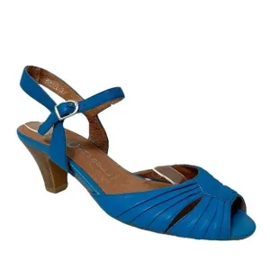 JEFFREY CAMPBELL Dime Blue Leather Sandals 8