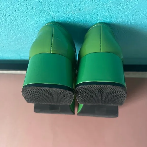Jeffrey Campbell Green and Yellow Loafers
