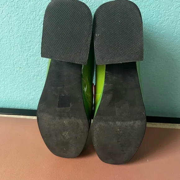 Jeffrey Campbell Green and Yellow Loafers