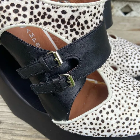 Jeffrey Campbell Rock-Me-X Platform Wedge Shoes Women's Size 7