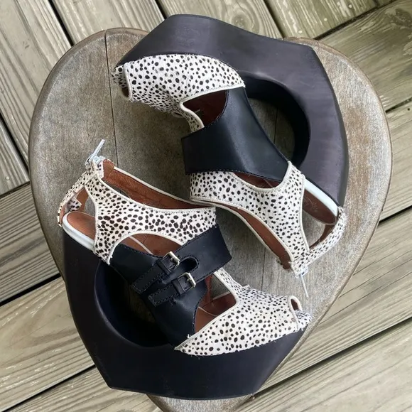 Jeffrey Campbell Rock-Me-X Platform Wedge Shoes Women's Size 7