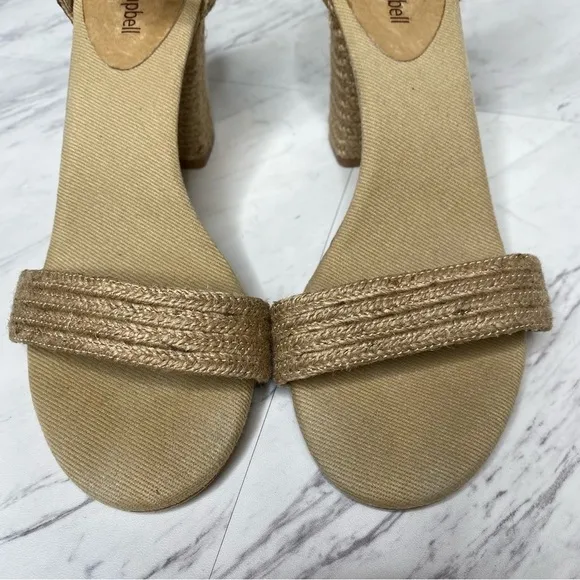 Jeffrey Campbell Rowboat Jute Wrapped Heeled Sandal 9 1/2