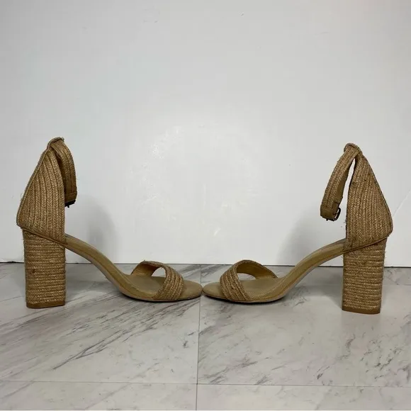 Jeffrey Campbell Rowboat Jute Wrapped Heeled Sandal 9 1/2