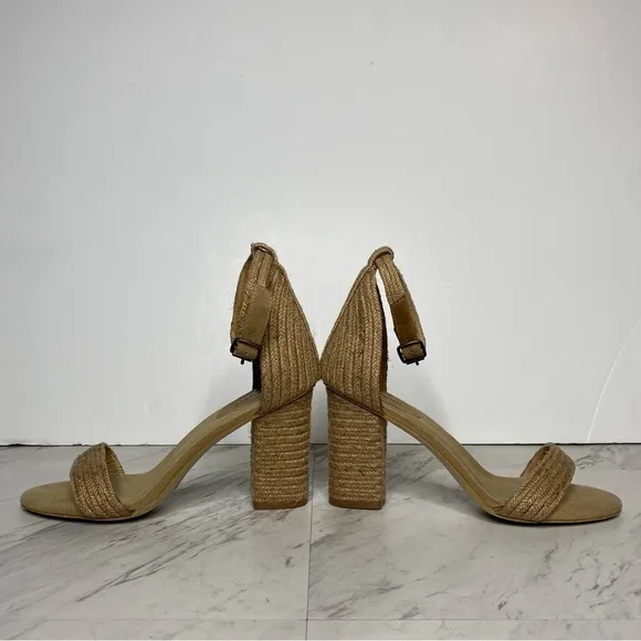 Jeffrey Campbell Rowboat Jute Wrapped Heeled Sandal 9 1/2