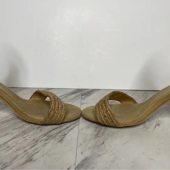 Jeffrey Campbell Rowboat Jute Wrapped Heeled Sandal 9 1/2
