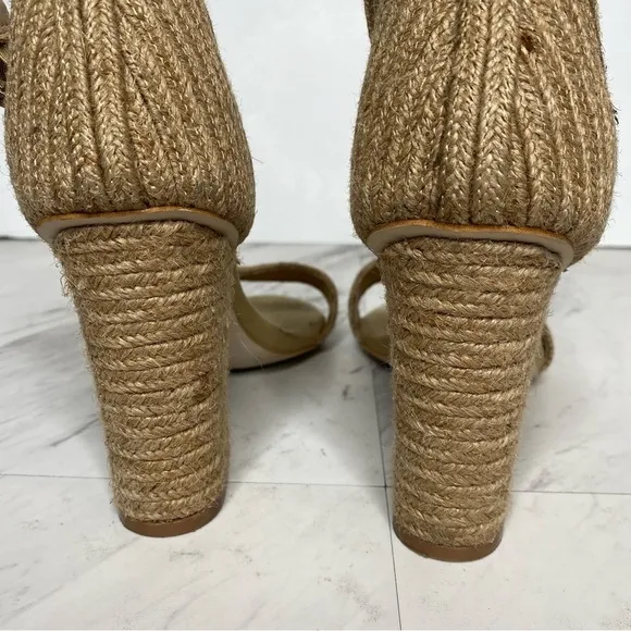 Jeffrey Campbell Rowboat Jute Wrapped Heeled Sandal 9 1/2