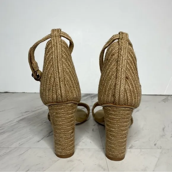 Jeffrey Campbell Rowboat Jute Wrapped Heeled Sandal 9 1/2