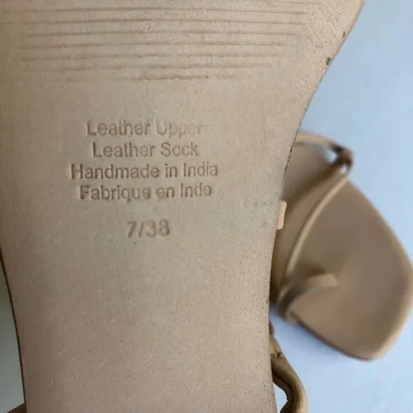 Jeffrey Campbell wrap nude leather sandals size 7 NEW