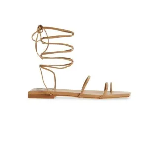 Jeffrey Campbell wrap nude leather sandals size 7 NEW