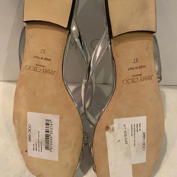 Jimmy Choo Silver Sandals