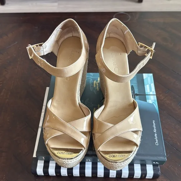 Jimmy ChooPatent Leather Espadrilles 6,5
