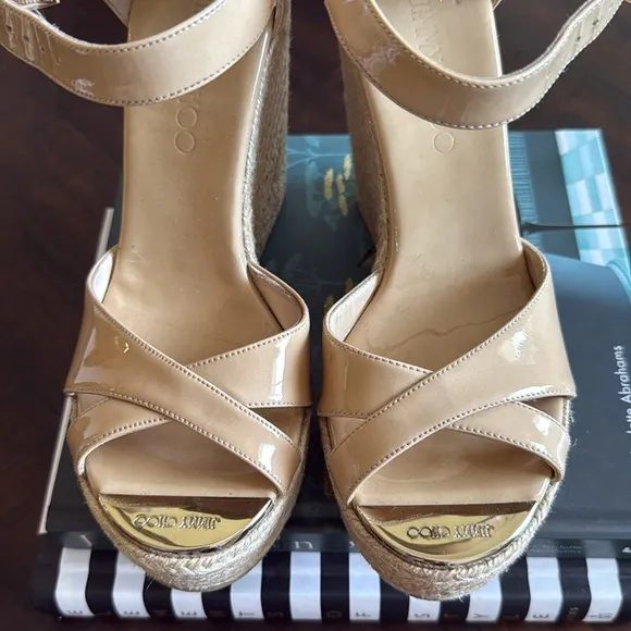Jimmy ChooPatent Leather Espadrilles 6,5