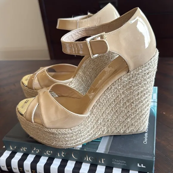 Jimmy ChooPatent Leather Espadrilles 6,5