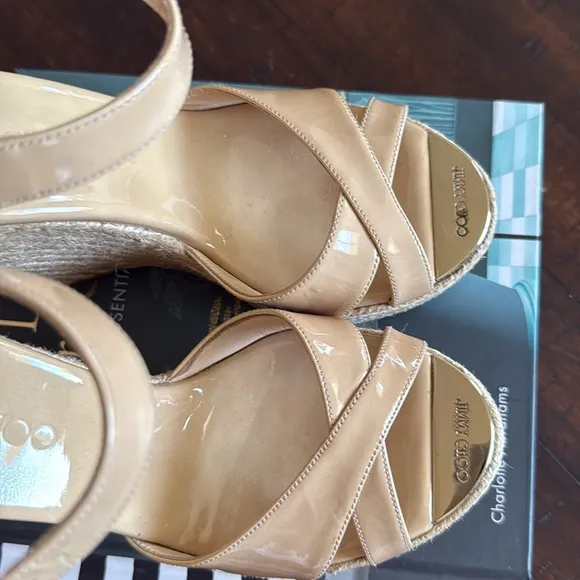 Jimmy ChooPatent Leather Espadrilles 6,5