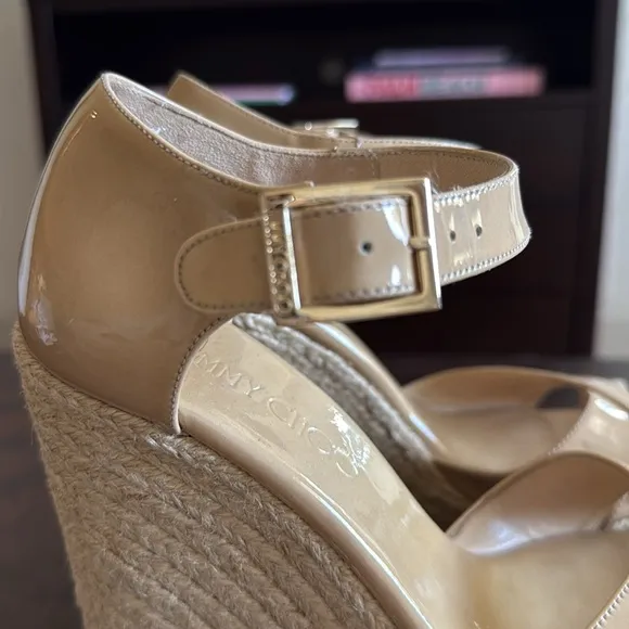 Jimmy ChooPatent Leather Espadrilles 6,5