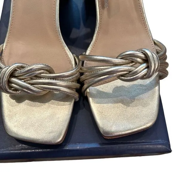 J.Mclaughlin Fiala champagne gold strap sandals