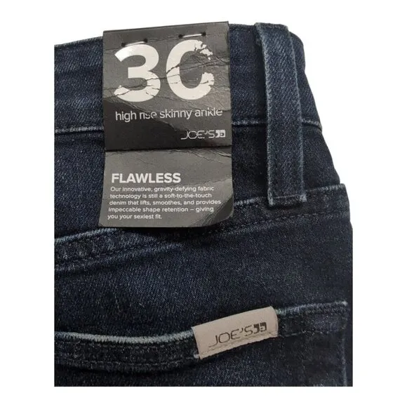 Joes Jeans 30 High Rise Skinny Ankle Flawless Denim Jeans