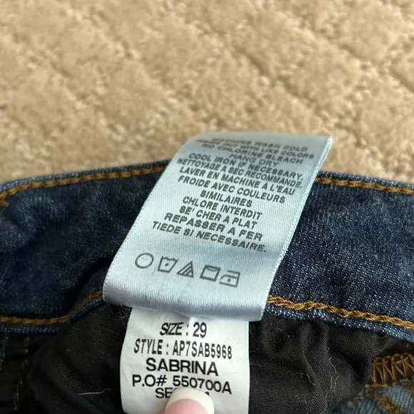 Joe’s jeans high rise skinny Sabrina sz 29 x 27