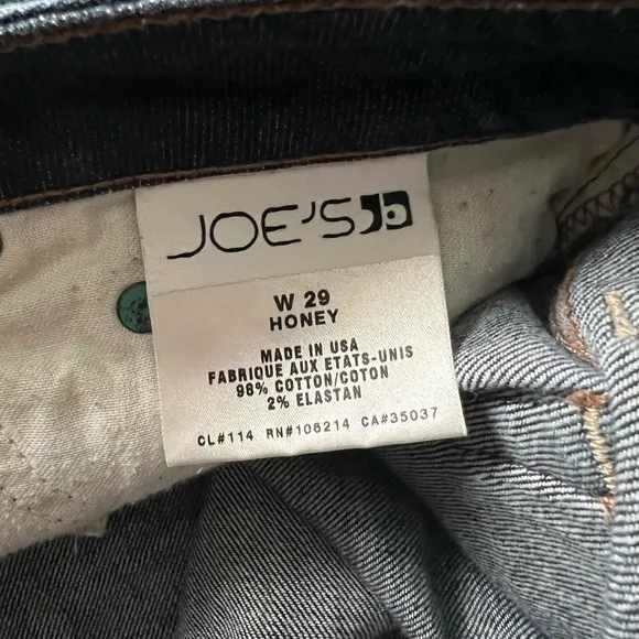 Joe’s Jeans Kennedy Bootcut In Honey Wash Premium Denim Jeans Size 29