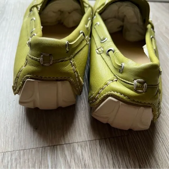 Joe Who Shoes Loafer Nemisis 1 Borg Leather Handmade Portugal Green Moccasin