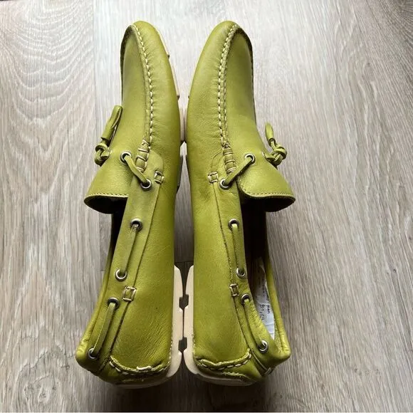 Joe Who Shoes Loafer Nemisis 1 Borg Leather Handmade Portugal Green Moccasin