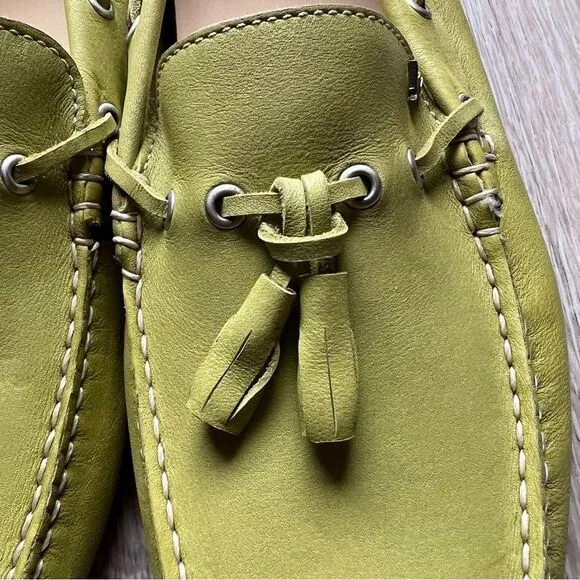 Joe Who Shoes Loafer Nemisis 1 Borg Leather Handmade Portugal Green Moccasin