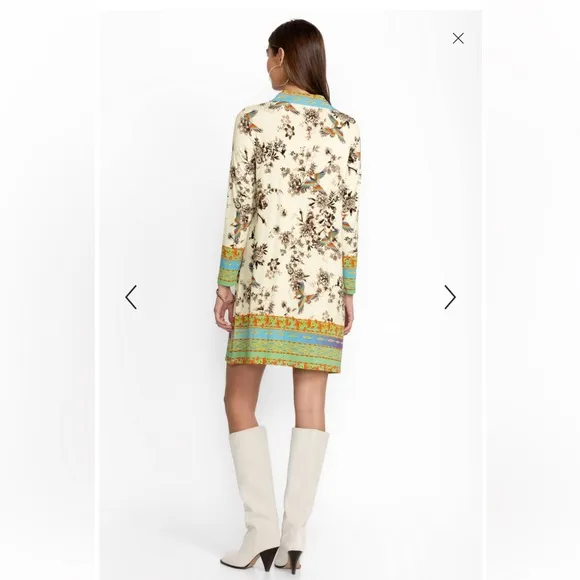 JOHNNY WAS THE JANIE FAVORITE 3/4 SLEEVE POLO SWING DRESS