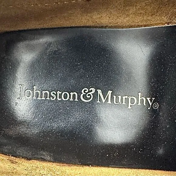 Johnston &amp; Murphy Men’s Black Leather Penny Loafers Size 12 D Pre-Owned #3703