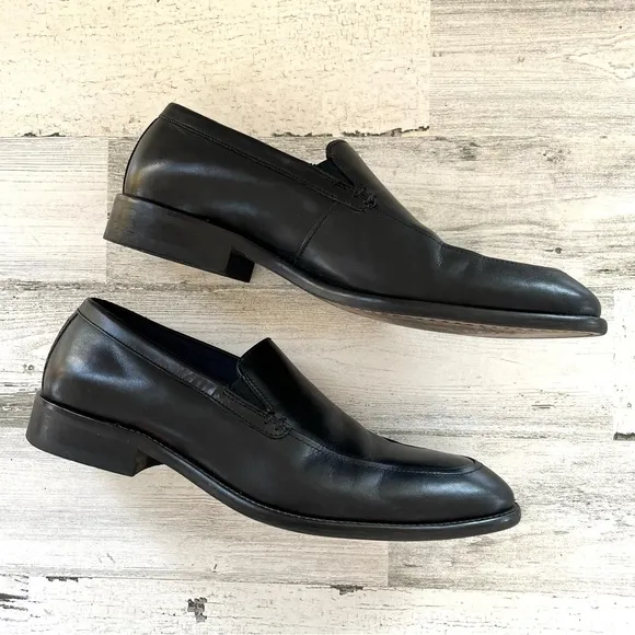 Johnston &amp; Murphy Men’s Stockton Venetian Slip On Loafers Size 10D In Black