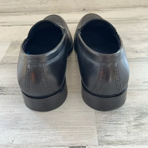 Johnston &amp; Murphy Men’s Stockton Venetian Slip On Loafers Size 10D In Black