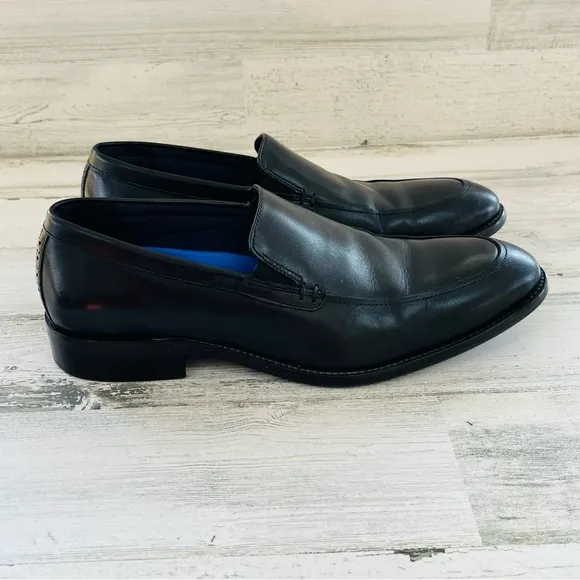 Johnston &amp; Murphy Men’s Stockton Venetian Slip On Loafers Size 10D In Black