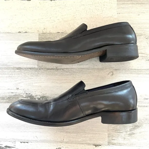 Johnston &amp; Murphy Men’s Stockton Venetian Slip On Loafers Size 10D In Black