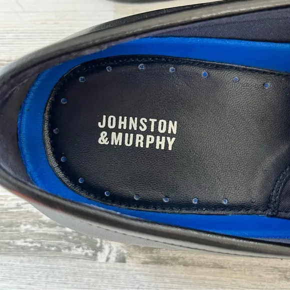 Johnston &amp; Murphy Men’s Stockton Venetian Slip On Loafers Size 10D In Black