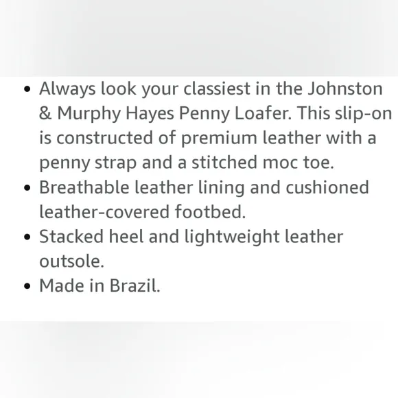 Johnston &amp; Murphy Penny Loafers