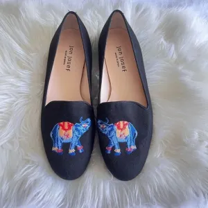 Jon Josef elephant print flats
