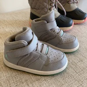 Jordan grey high top sneakers 7C