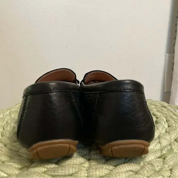 Josef Seibel Elina Black Driving Moccasin Tassel Comfort Flat Loafers