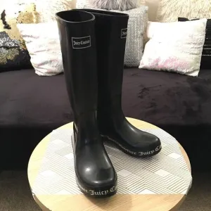 Juicy Couture Black Women's Rain Boots