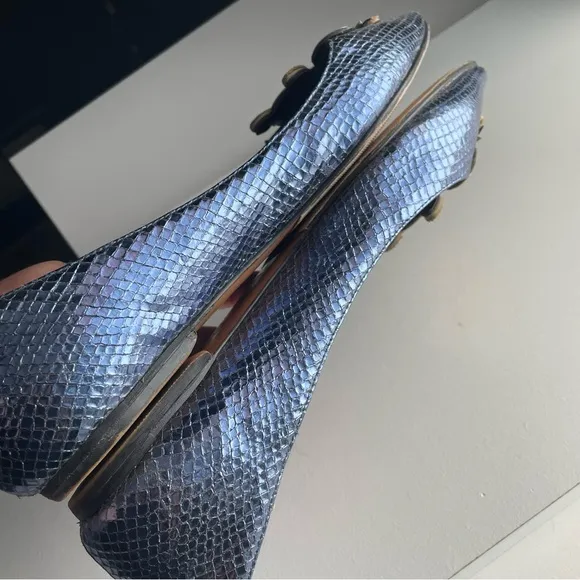 Julie Verhoeven X Marc Jacobs Metallic Leather stud flats