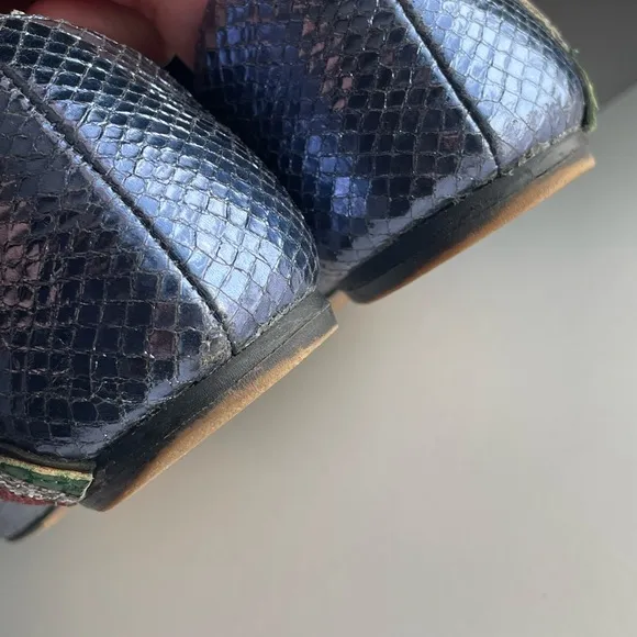 Julie Verhoeven X Marc Jacobs Metallic Leather stud flats