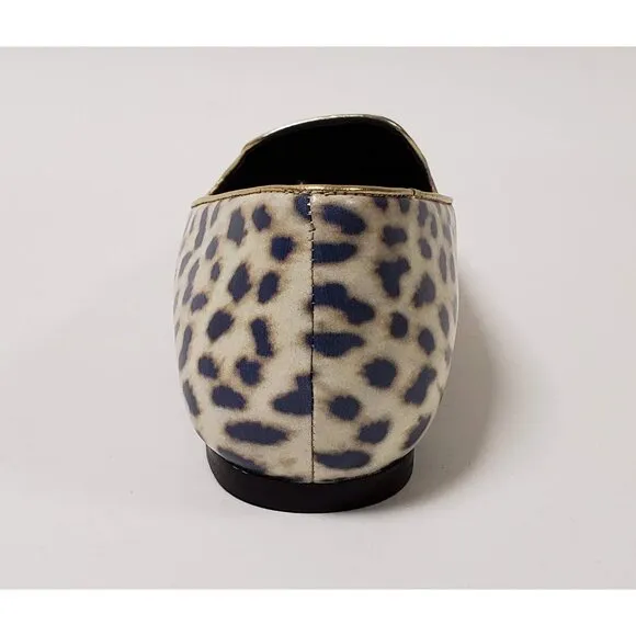 JUST CAVALLI BY ROBERTO CAVALLI SHOES LOAFERS LEOPARD PRINT LOGO DETAIL 39 / 8