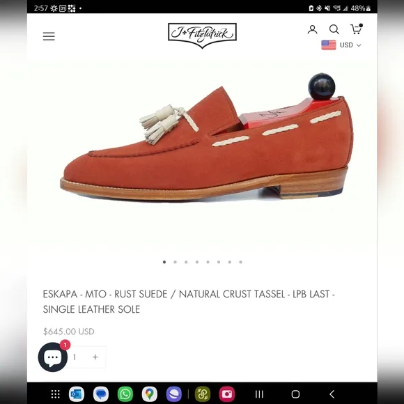 Justin Fitzpatrick Eskapa Tassel Loafers
