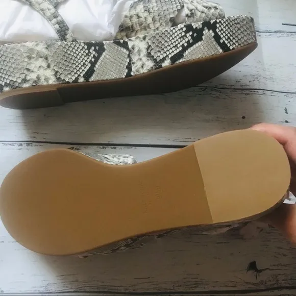 Kate Spade Bunton Leather Flatform Sandals Sz 8.5