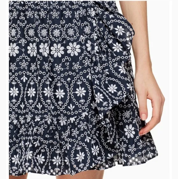 Kate Spade NWT Shore Thing Eyelet Wrap Skirt