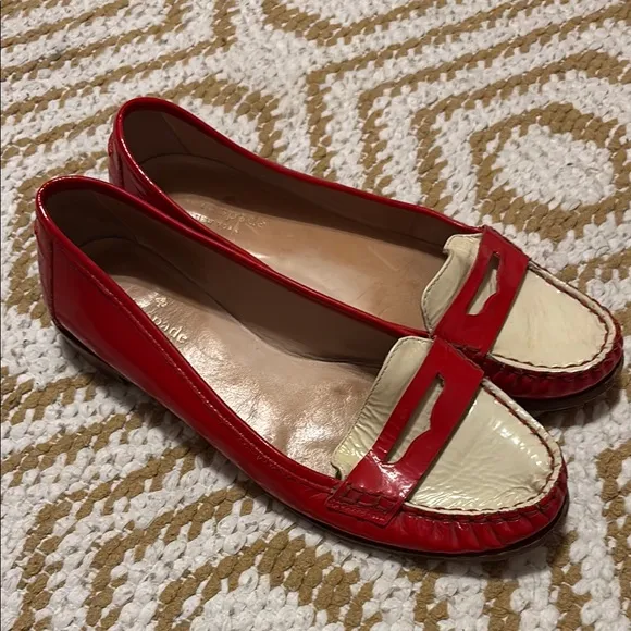 Kate Spade two tone Mary Jane style loafers